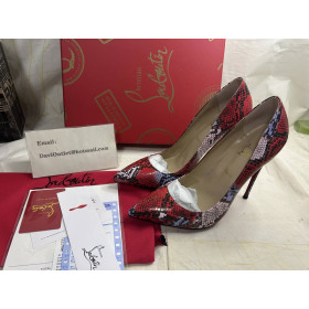 Christian Louboutin So Kate Pumps 120mm Python Pattern Leather Multicolor