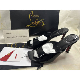 Christian Louboutin Condora Mule 55 Mm Mules Vog Patent Leather Black