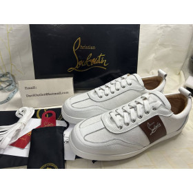 Christian Louboutin Retero Sneakers Grained Calf Leather Cuoio
