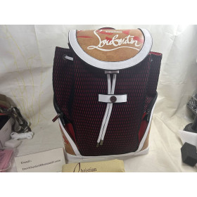 Christian Louboutin Explorafunk Backpack Mesh and Leather Multicolor