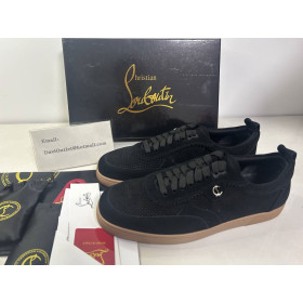 Christian Louboutin Tutti Rui Sneakers Nubuck Leather And Nylon Marine