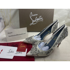 Christian Louboutin Pumps Brodirize 100mm Version Ivory Satin