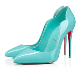 Christian Louboutin Pumps Hot Chick 100 mm Bermuda/lin Bermuda Patent leather