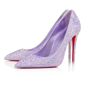 Christian Louboutin Pumps Kate 100 mm Lilac Smoke/cry Tran/lin Lil S Suede