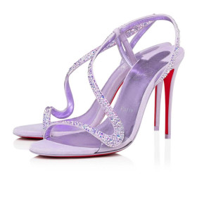 Christian Louboutin 100 mm Lil Smoke/cry Tra Htf/lin Lil Suede Sandal