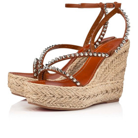 Christian Louboutin 120 mm Cuoio/sv/naturel Calf Sandal
