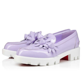 Christian Louboutin Flat Lil Smoke/lil Sm Luc/lin Lil S Patent Leather