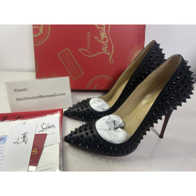 Christian Louboutin Pigalle Spikes 100mm Pumps Nappa Leather Black