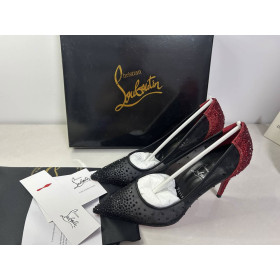 Christian Louboutin Degrastrass Red Carpet 100 Mm Pumps Mesh Black