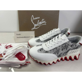 Christian Louboutin Loubishark Donna Monogram Women Sneakers White