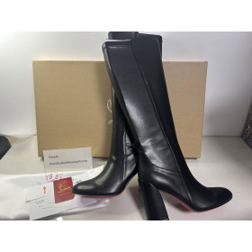 Christian Louboutin Jane Botta 85 mm Calf Leather And Stretch Nappa Leather Black