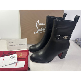 Christian Louboutin Spikita Booty Lock 70 mm Black/black Lucido Calf