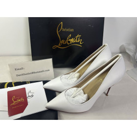 Christian Louboutin Pumps Kate 100 mm Bianco Leather