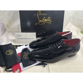 Christian Louboutin Lafitte Oxfords Patent Calf Leather Black
