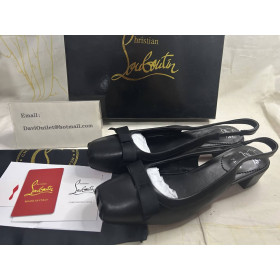 Christian Louboutin Mamaflirt Sling 30mm Ballerinas Nappa Leather Black
