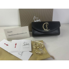 Christian Louboutin Loubi54 Wallet On Chain Calf Leather Black