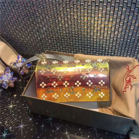 Christian Louboutin Gold/Laser Calf Cross Body Bag