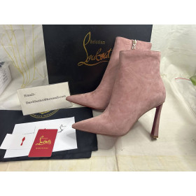 Christian Louboutin Condora Ankle Boots 100mm Suede Pink