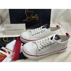 Christian Louboutin Pedro Junior Woman Sneakers Canva White