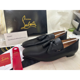 Christian Louboutin Dandelion Tassel Loafers Calf Leather Black