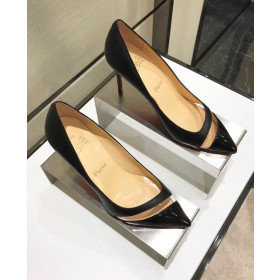 Christian Louboutin 17th Floor 85mm Pumps Leather And PVC Black