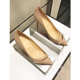 Christian Louboutin 17th Floor 85mm Pumps Leather And PVC Nude