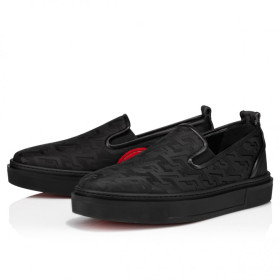 Christian Louboutin Adolon Boat Sneakers Nylon Black
