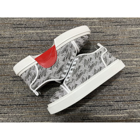 Christian Louboutin Adolon Junior Sneakers CL Jacquard Fabric Multicolor