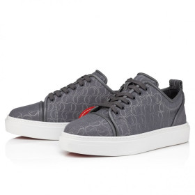 Christian Louboutin Adolon Junior Sneakers Jacquard Monogram Cl Smoky
