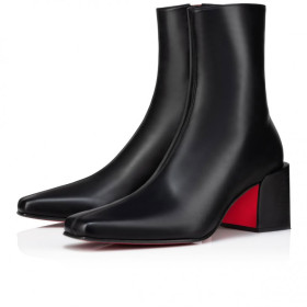 Christian Louboutin Alleo Boot 40mm Low Boots Calf Leather Black