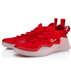 Christian Louboutin Arpoador Red Loubi Suede Leather Sneaker
