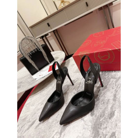 Christian Louboutin Astrid 85mm Slingback Pumps Nappa Leather Black