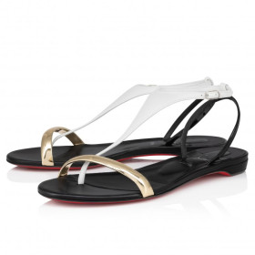 Christian Louboutin Athinita Strappy Sandals Nappa Leather And Specchio Multicolor