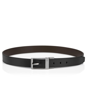 Christian Louboutin Bizzbelt Belt 30mm Smooth Calf Leather Black