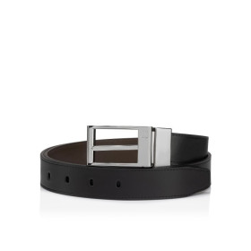 Christian Louboutin Bizzbelt Belt 30mm Smooth Calf Leather Black
