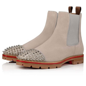 Christian Louboutin Boot Melon Spikes Sasso/silver Calf