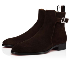 Christian Louboutin Boot Validobi Dark Brown Crosta