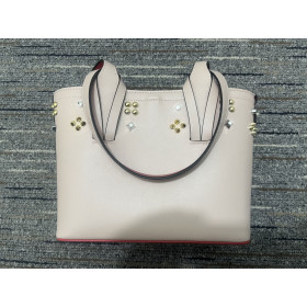 Christian Louboutin Cabata East West Tote Bag Calf Leather Nude