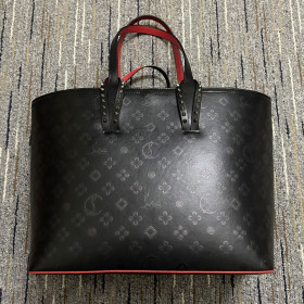 Christian Louboutin Cabata Large Tote Bag Calfskin Black