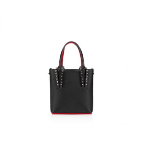 Christian Louboutin Cabata N/S Mini Tote Bag Calf Leather Black