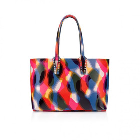 Christian Louboutin Cabata Small Tote Bag Calf Illusion Multicolor