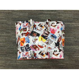 Christian Louboutin Cabata Tote Bag Pattern Patent Leather Multicolor