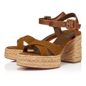 Christian Louboutin Calakala 85 Mm Espadrilles Suede And Calf Leather Rhea