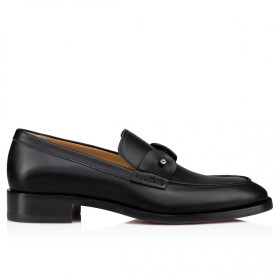 Christian Louboutin Chambelimoc Loafers Calf Leather Black