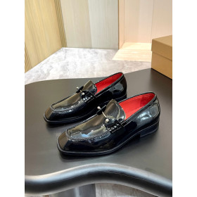 Christian Louboutin Chambelimoc Loafers Patent Leather Black