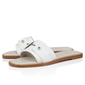 Christian Louboutin Chambelimule Mules Men Calf Leather Bianco