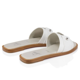 Christian Louboutin Chambelimule Mules Men Calf Leather Bianco
