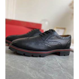 Christian Louboutin Charlie Me Oxfords Calf Leather Black