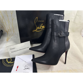 Christian Louboutin Cl Chelsea Ankle Boots 100mm Leather Black