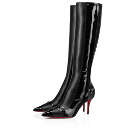 Christian Louboutin Cl In 90s Botta 80mm Leather Black